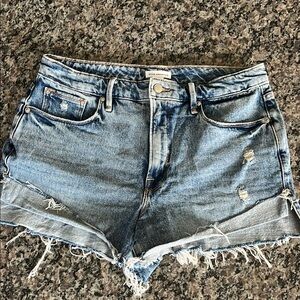 Denim Distressed Women Shorts